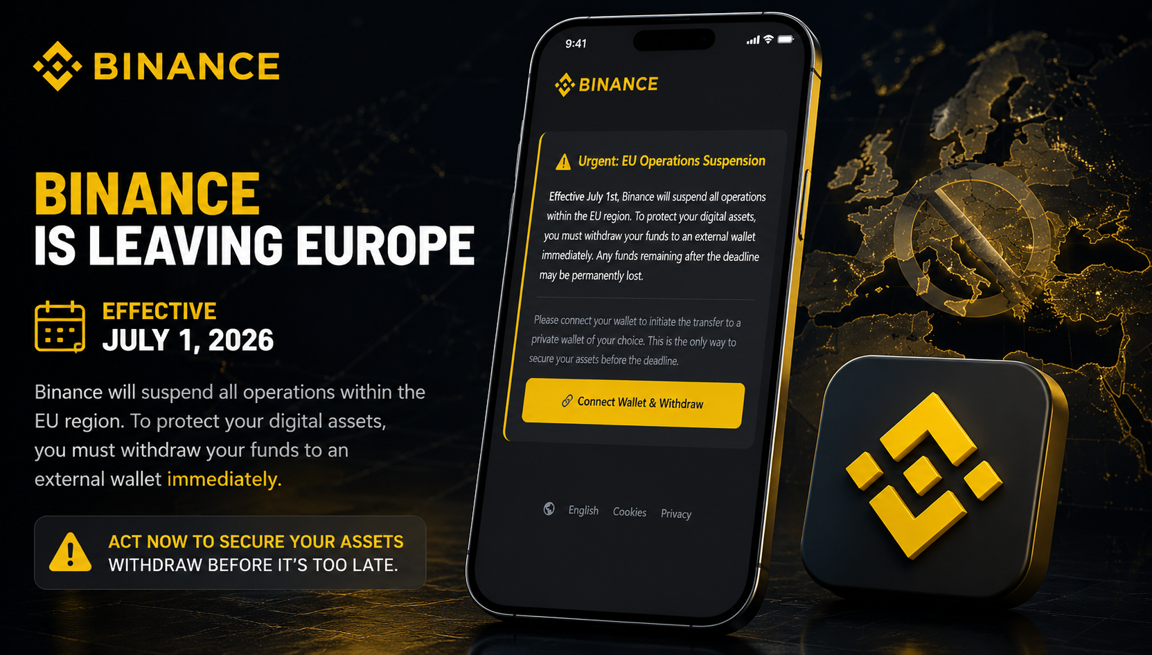 Binance EU Suspension